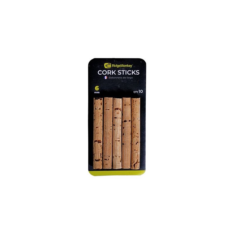 Ridge Monkey Korkové tyčinky Combi Bait Drill Spare Cork Sticks